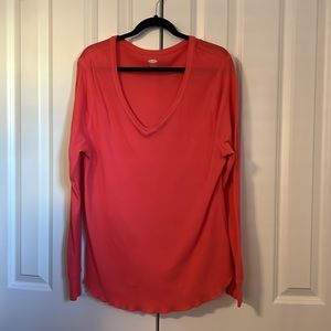 Old Navy Waffle Knit Coral Color